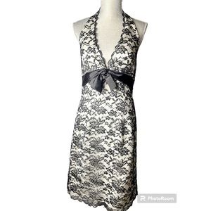 WHBM LACE HALTER DRESS